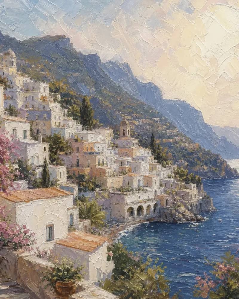 Śródziemnomorski Amalfi · malarski